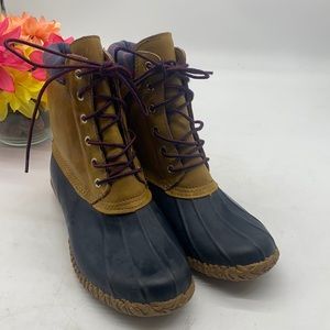 Cougar Roger Duck Waterproof Tan Navy Rain Boots Size 9 WRB4461